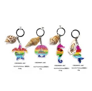 Grosir Gantungan Kunci Akrilik Kreatif Warna-warni Motif Hewan Custom, Gantungan Kunci Akrilik DIY dengan Cangkang atau Kura-kura - Product Image 3