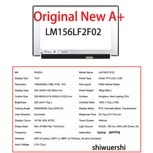 Shiwuershi Layar Ramping Lcd Laptop 15.6 " LM156LF2F02 LQ156M1JW26 LQ156M1JW30 LQ156M1JW03 LQ156M1JW09 LQ156M1JW04 LQ156M1JW05 - Product Image 2