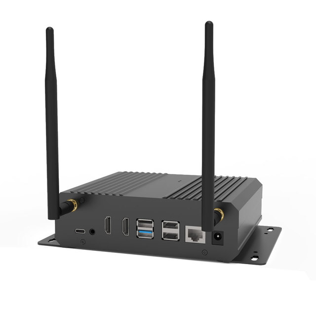 RK3588 Octa Core 64-bit (A76+A55) 2.4GHz Processor Mali-G610 GPU 6TOPS NPU Fanless Industrial Embedded Mini PC in Stock