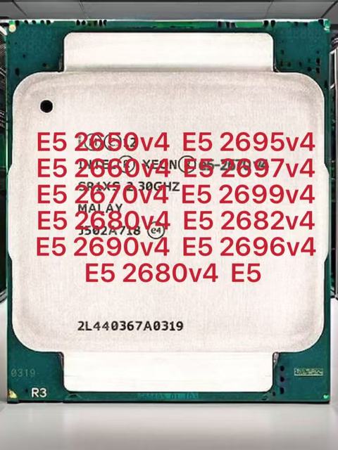 For Intel Xeon E5-2697A V4 16-Core LGA2011-3 Server CPU Processor 2.60GHz with 40MB SR2K1 for Desktop Application Used