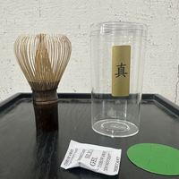 Fouet à matcha artisanal de qualité supérieure Zhen - Chasen en bambou blanc/violet pour une mousse rapide, style artisanal traditionnel et moderne