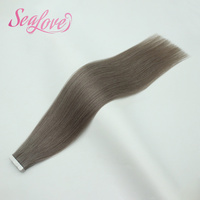 Extensions de cheveux humains en gros, double trame, à bandes adhésives, couleur Balayage, ondulation Water Wave, extensions régulières à bandes adhésives
