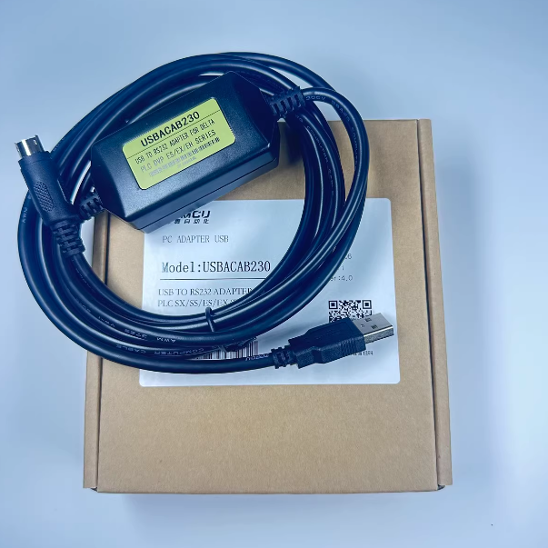 PLC Programming Download Cable USB-ACAB230/USB-DVP/USBACAB230 with Ethernet & CC-Link Interfaces 110V for Industrial Automation