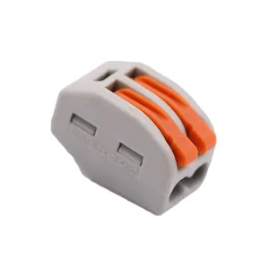 Hot sale 212 Compact Lever Nut Wire Conductor Fast Push-In Wire Connector 1 In 1 Out Quick Wire Connectors Electrical Connector