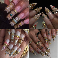 Moule en silicone pour chaîne de nail art, différentes formes de chaîne, moule de sculpture 3D, outil en silicone souple et durable pour salon de manucure et ongles faits main