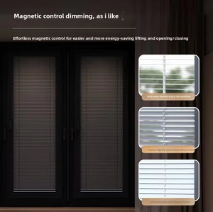Bocharm Persiana Parasole Moderna e Resistente in Lega di Alluminio a Controllo Magnetico <span class=keywords><strong>per</strong></span> Bagno e Toilette - Product Image 5