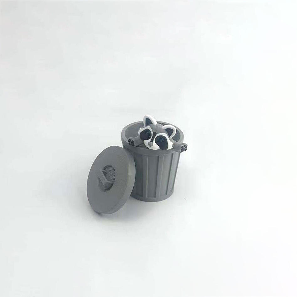 Grey-Raccoon+trash can