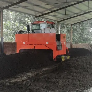 Fabrik Kompost wender maschine für landwirtschaft liche Abfälle Kuhmist organische Dünger Drehmaschine Kompost wender maschine