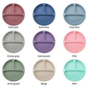 Kit de vaisselle en silicone durable et adapté aux enfants, comprenant des bols à ventouse, des tasses et des bavoirs pour bébé, idéal pour les voyages - Product Image 2