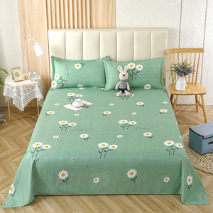 Nouvelle impression domestique 3 pièces <span class=keywords><strong>drap</strong></span> de <span class=keywords><strong>lit</strong></span> <span class=keywords><strong>plat</strong></span> taie d'oreiller ensemble personnalisé Floral solide motif King Size <span class=keywords><strong>pour</strong></span> la maison hôtel utiliser en gros - Product Image 6