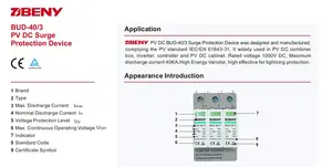 3P 1000vdc Type 2 Surge Protect Device SPD Zxa10 C320 T2 Surge Protection Device Ac Type 3 Roland Spd 30 4~25 Square Mm 1000V