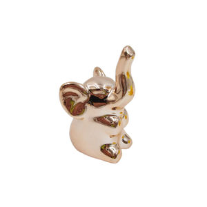 창조적인 본사 탁상용 장식적인 동물성 동상 프랑스 불독 기술 세라믹 개 금 동상 - Product Image 3