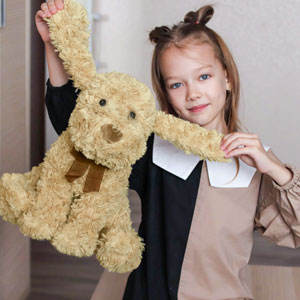 Giocattolo per cani in peluche, cucciolo morbido e imbottito con pelliccia soffice, simpatico cane di peluche per regali di compleanno per bambini, decorazioni per la camera da letto e regali di Natale - Product Image 3