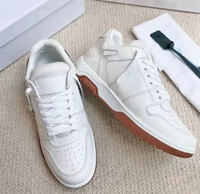Chaussures de Basketball Unisexe Tendance 2026 de Luxe en Cuir Véritable Respirantes avec Amorti, Baskets à Lacets et Semelle Extérieure en Caoutchouc pour la Marche