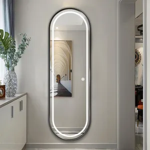 Chinese Supplier Modern Floor Mirror Big With Led Smart Dressing Room Full Length Mirror