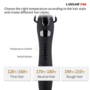 <span class=keywords><strong>Fer</strong></span> à <span class=keywords><strong>friser</strong></span> électrique PTC LED à petit diamètre extra <span class=keywords><strong>fin</strong></span> avec chaleur réglable pour hommes et femmes - Product Image 4
