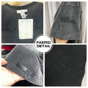 Мужская одежда на заказ, фабричная уличная одежда, 300 Gsm, футболка 100% хлопка с принтом Dtg, Большие футболки большого размера - Product Image 4