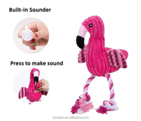 Pet Bite Sounding Peluche Jouet Animal Populaire Chien Flamingo Chien Jouet
