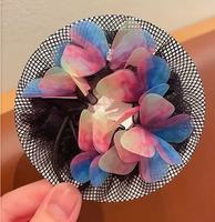 Fleur de tête en mousseline minimaliste ornée de papillons pour examen de certification de danse latine et de ballet pour filles, idéale pour toutes les occasions