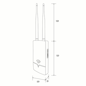 จุดเชื่อมต่อ WiFi แบบรอบทิศทาง2.4GHz 5g 1200Mbps พลังงานสูงครอบคลุม WiFi กลางแจ้ง AP - Product Image 4