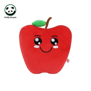Personalizzabile simpatico cartone animato a forma di frutta giocattoli di peluche decorazione per la casa con pesca mela uva in tessuto materiale di riempimento in cotone PP - Product Image 6