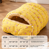 Lit pour chat de style cocon, léger, réglable, chauffant, en coton haute densité, amovible, lavable, portable, confortable pour l'hiver