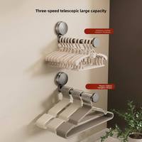 Porte-vêtements mural moderne à ventouse rotative, sans perçage, pour balcon et salle de bain, en plastique, rétractable