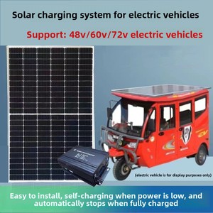 Tricycle électrique avec <span class=keywords><strong>panneau</strong></span> <span class=keywords><strong>solaire</strong></span> 120W-800W <span class=keywords><strong>pour</strong></span> adultes, vélo cargo à 3 roues, booster de vélo, hors réseau, extérieur - Product Image 6