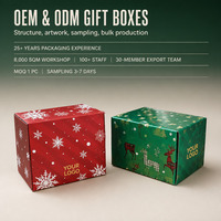 Boîte cadeau de Noël en carton avec impression personnalisée pour bonbons, bijoux, coffret cadeau, avec couvercle rabattable, rouge et vert, taille personnalisée, vente en gros, directement de l'usine