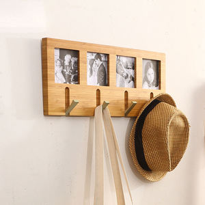 Crochet mural multifonctionnel créatif en bambou pour porte, design touche de piano, taille personnalisée, tolérance de précision, pour salon - Product Image 1