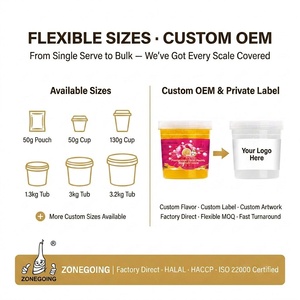 Service OEM Certifié HALAL Perles de boba éclatantes saveur <span class=keywords><strong>banane</strong></span> non laitières 1,3 kg Prix usine de gros pour Bubble Tea - Product Image 4