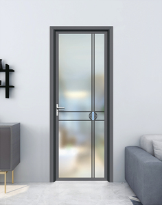 Puerta de Patio de seguridad de vidrio de aleación de aluminio impermeable contemporánea acústica <span class=keywords><strong>con</strong></span> sistema de ventilación para exterior de terraza - Product Image 5