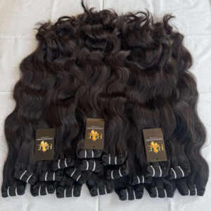 Bodywave indien brut ondulé lisse cheveux bouclés armure brésilienne de cheveux humains de vison brut wefted Bundle extensions de cheveux naturels - Product Image 2