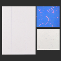 Étiquettes anti-contrefaçon Papier coton Papier lin Papier lin avec fil vert à bleu