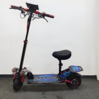 Arazi Tipi Hızlı Yetişkin 10 İnç Lityum Bataryalı Çift Motorlu Elektrikli Scooter, Ön ve Arka Amortisörlü ve Flaşörlü