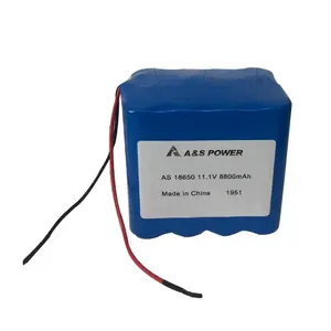 12v Lithium ionen batterie 11.1V 18650 3S4P 8Ah 8.8Ah 10Ah 10.4Ah 12Ah li-ion batterie mit BMS