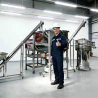 Mélangeur à ruban en acier inoxydable DZJX 50 kg 250 kg pour sucre et céréales avec contrôle de fréquence et inclinaison automatique