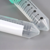 Tubes de centrifugation coniques en polypropylène haute performance de 15 ml et 50 ml avec bouchons bicolores