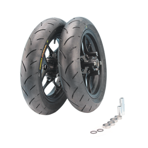 Velg Supermoto Alloy 2.15/2.5-12 Depan dan Belakang dengan Ban Kenda 90/90-12, 110/70-12 15/12mm untuk Pit Dirt Bike/Motor Jalanan - Product Image 2