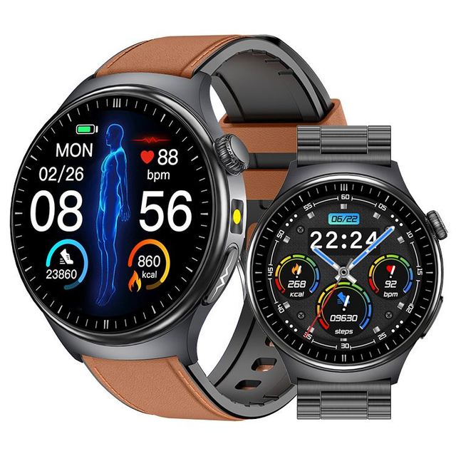ERON New TK27 Health Smart Watch ECG Body Temperature BT Call Message Reminder IP68 Waterproof Sport Fitness Tracker Smartwatch