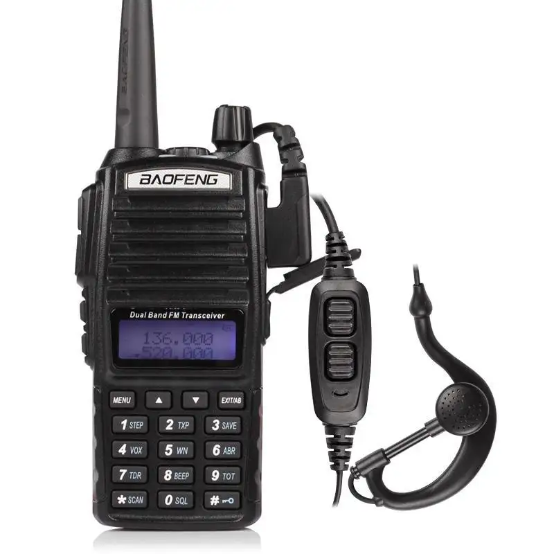 Obshorse có thể sạc lại cầm tay phổ Walkie talkies đài phát thanh di động an ninh không dây chiến thuật tầm xa Walkie-Talkie Walkie Talkie