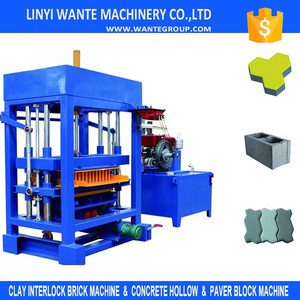 Ligne de machines semi-automatiques Linyi Wante pour la fabrication de blocs de béton, de <span class=keywords><strong>ciment</strong></span>, de pavés creux et pleins, et de bordures – Vente chaude en Afrique - Product Image 4