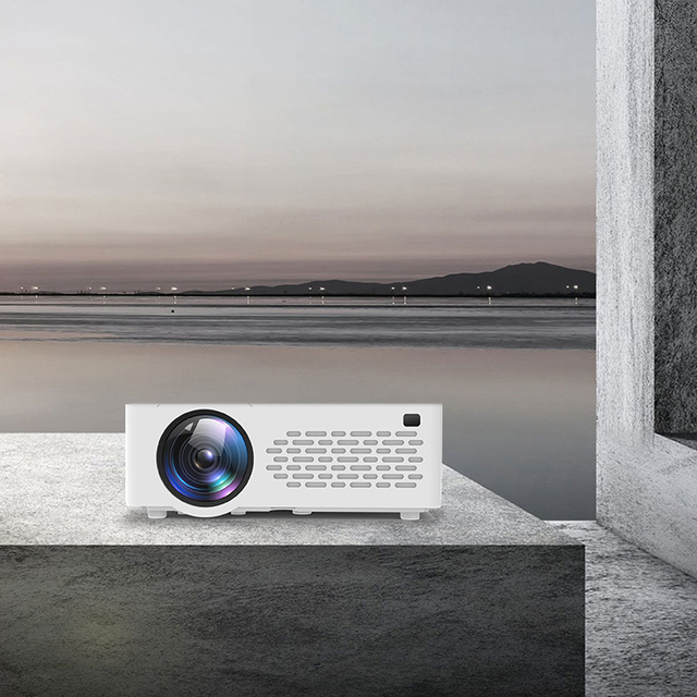 2022 Smart J12 Middle Size Projector Support 1080p  Digital Projector Wireless Connection Gift for Kids