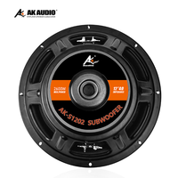 AK-S1202 Vente en gros usine Subwoofer audio de voiture 12 pouces de haute qualité Double bobine Haut-parleur de basses actif SPL En stock Prix plus bas