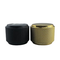 Promoción de lujo negro forma de cilindro tapas inteligentes 15mm FEA15 tapas de botellas de perfume de plástico FDP0076