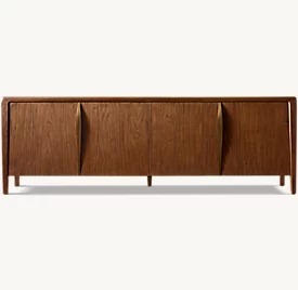 <span class=keywords><strong>Aparador</strong></span> de Madera Maciza de Nogal de Lujo, Estilo Moderno, Personalizado de Fábrica, con 4 Puertas, para Sala de Estar o Dormitorio - Product Image 2