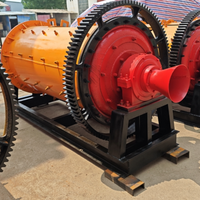 Broyeur à boulets de haute qualité avec moteur AC, capacité 0,5-1,5 TPH, modèles 900x1200 et 900x1800, pour le broyage de minerai d'or, d'argent, de cuivre et de pierre