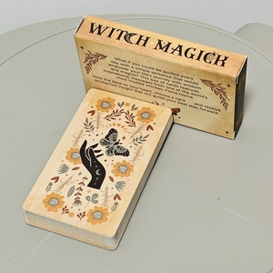 Tarjetas de Oráculo Mágicas de Brujería Personalizadas, 10.3x6cm, Tamaño de Bolsillo, Tarjetas de Inspiración, Impresión a Doble Cara, Mazo de Afirmaciones Espirituales - Product Image 1