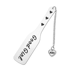 Good Girl Stainless Steel Bookmark Love Pendant Bookmark Art Engraving Gift