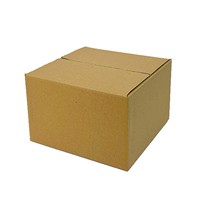 Boîte en carton ondulé carrée à trois couches, emballage logistique, boîte en carton estampée pour cadeaux, emballage express, vente en gros